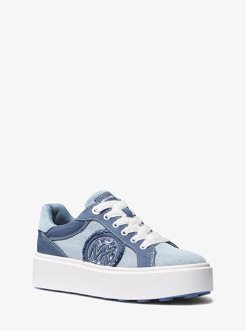 Romey Denim Platform Sneaker in MEDIUM BLUE WASH | Michael Kors