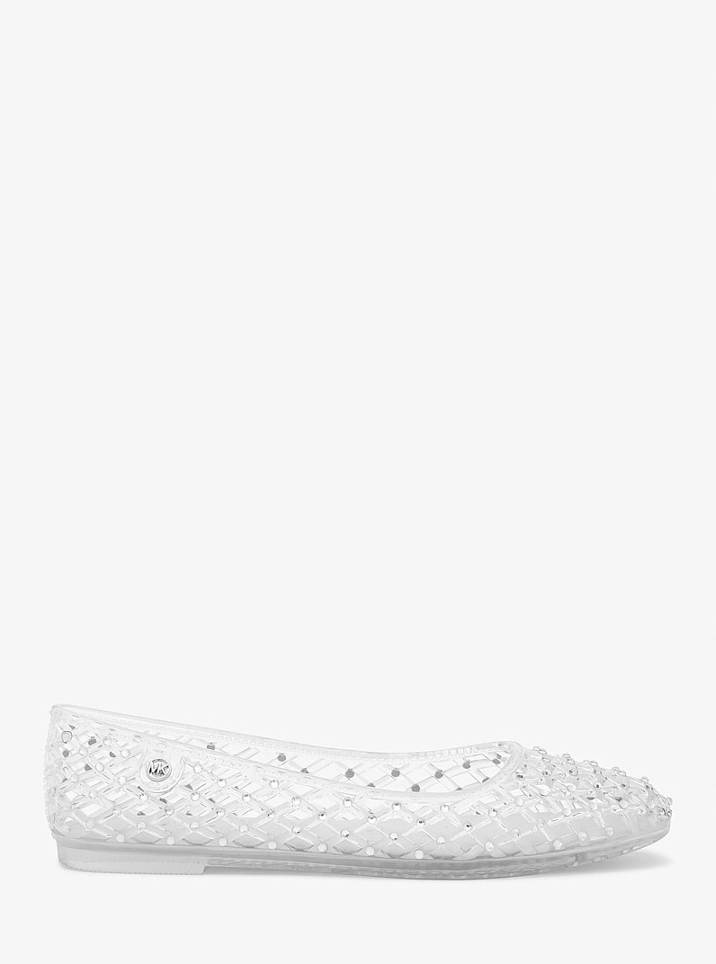 Pixie Embellished Jelly Ballet Flat in CLEAR | Michael Kors