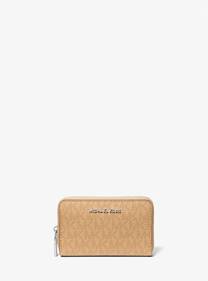 Jet Set Small Signature Logo Wallet in PEANUT | Michael Kors
