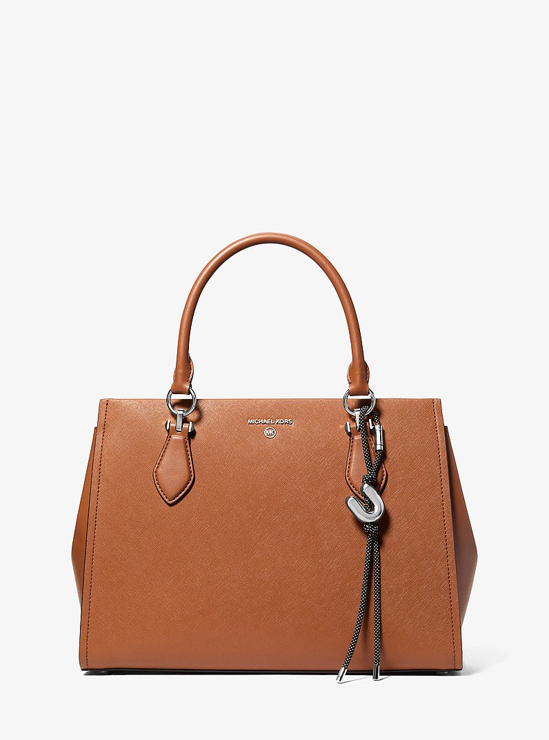 Initial Silver-Tone and Speckled Cord Bag Charm in SH RHODIUM | Michael Kors