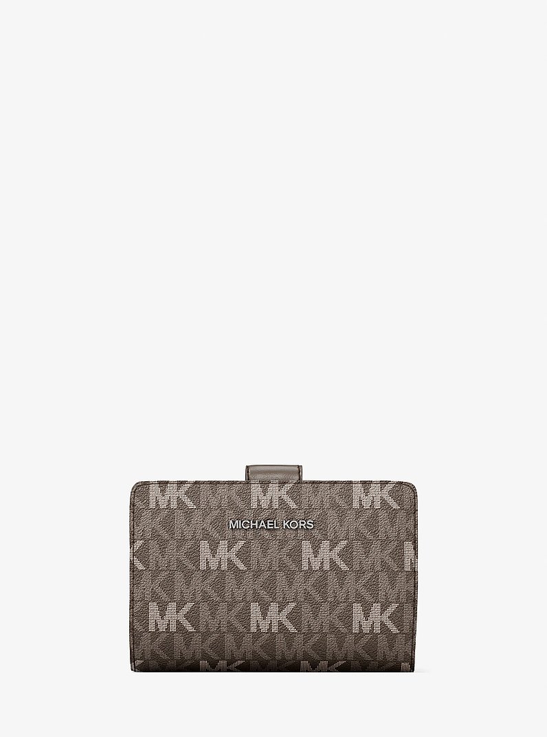 Jet Set Travel Medium Signature Logo Billfold Wallet in CHAMPIGNON | Michael Kors