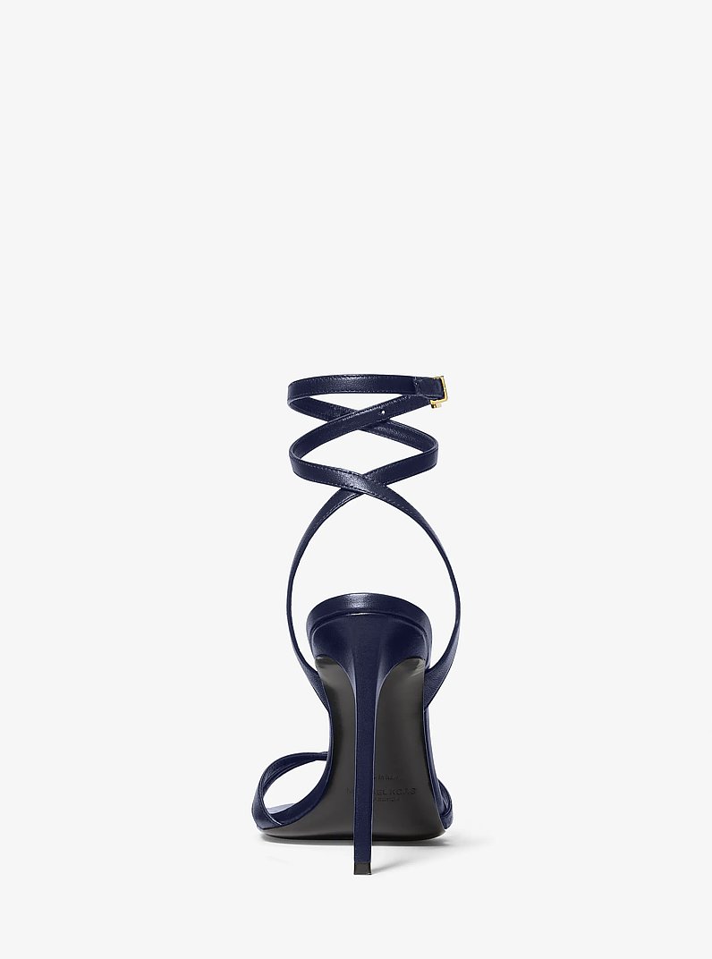 Sandale Chrissy aus Leder in NAVYBLAU | Michael Kors