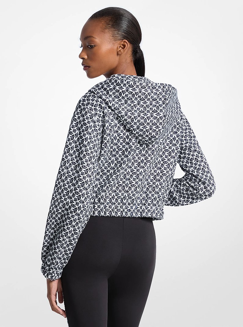 美品✨ラッセルノ ブルゾン ジャケット 4 日本製 ロゴ Graphic Logo Cotton Blend Jacket in BLACK/WHITE - Sale | Michael