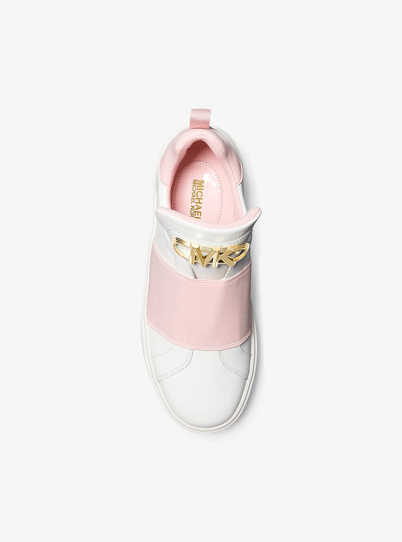 Emmett Embellished Leather Slip-On Sneaker in MAIS | Michael Kors