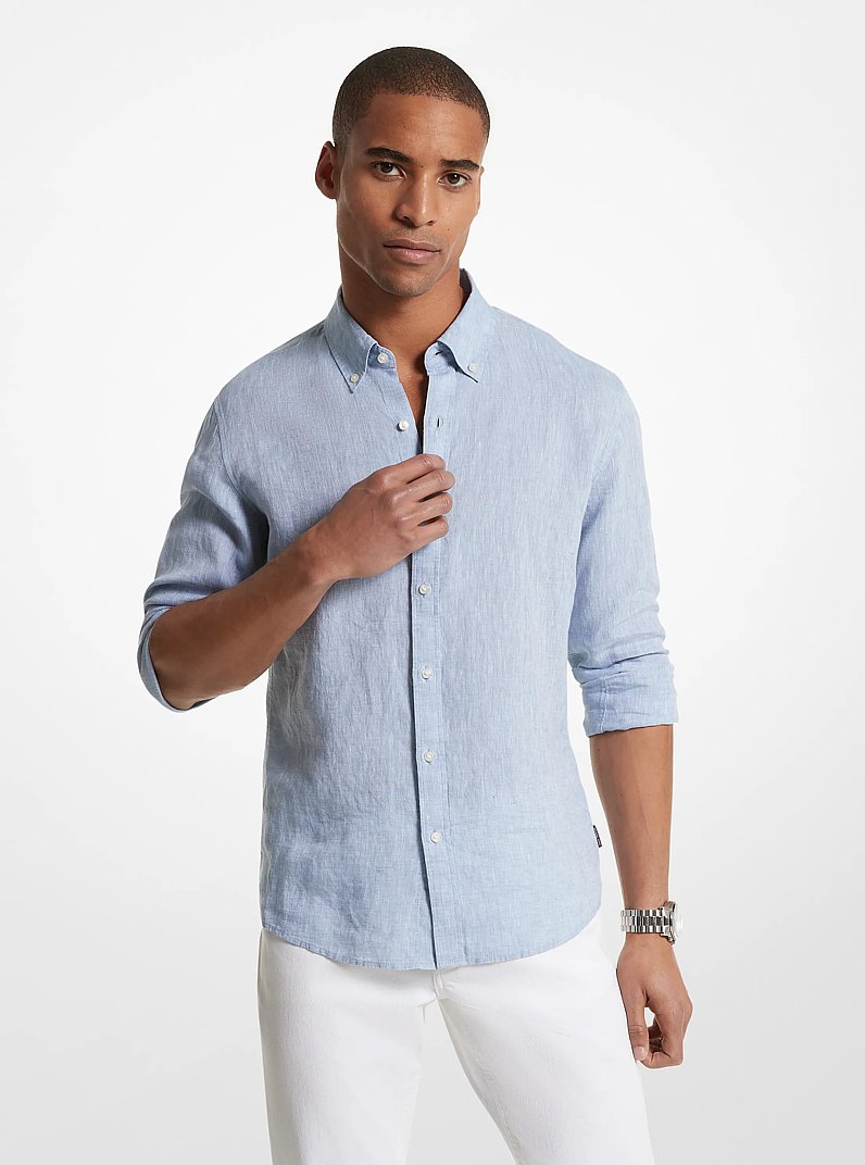 Linen Shirt in CHAMBRAY | Michael Kors