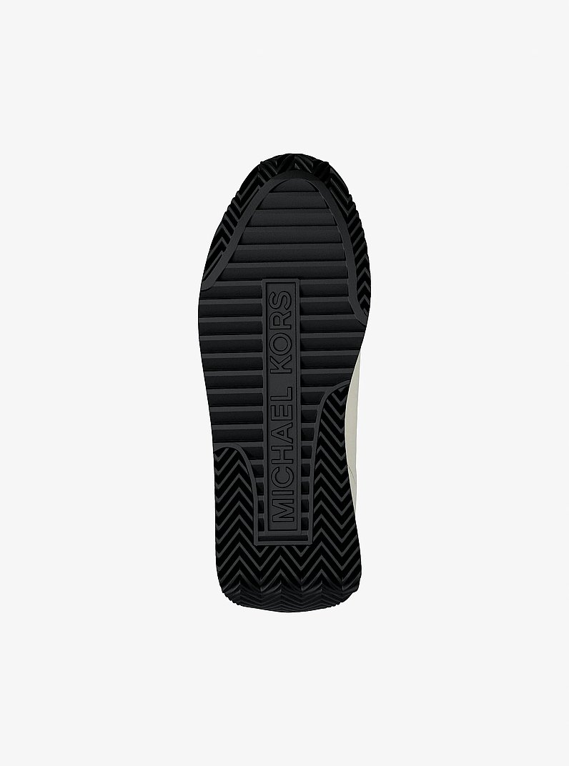 Rhodes Floral Embellished Trainer in EGGSHELL | Michael Kors