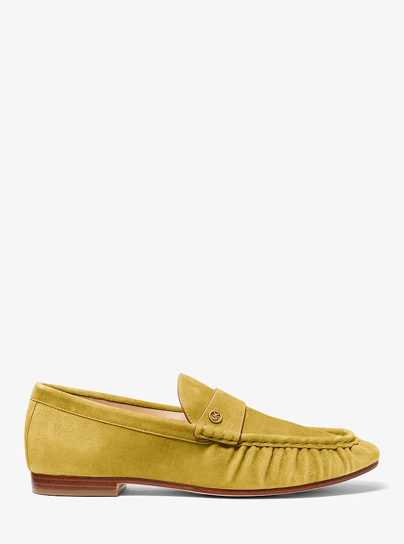 Loafer Jennings de ante in VERDE AMARILLENTO | Michael Kors