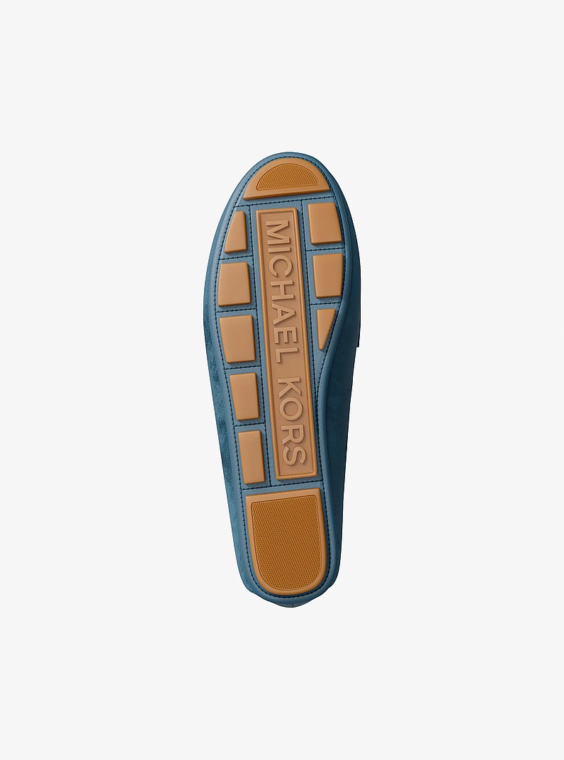 Zoe Suede Moccasin in DENIM | Michael Kors