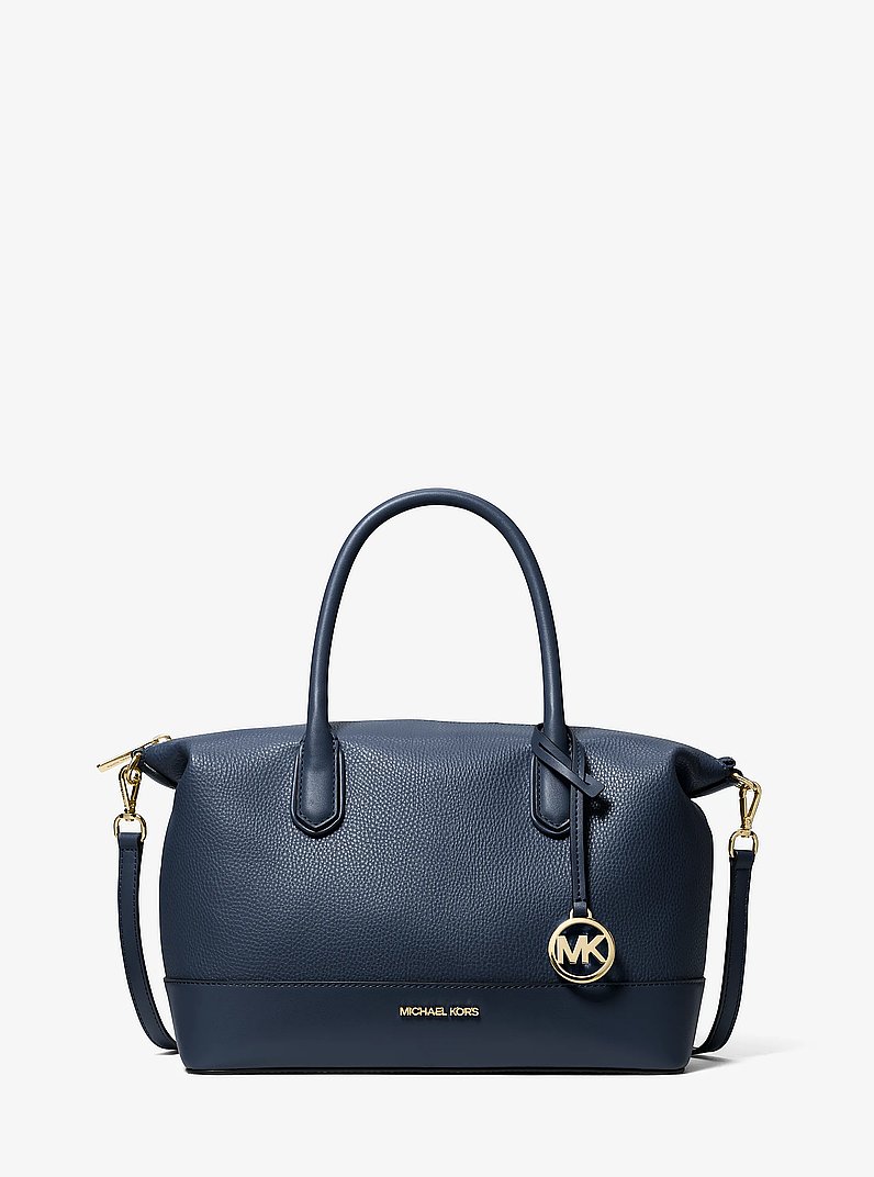 Hyde Medium Satchel in NAVY | Michael Kors