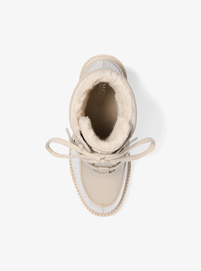 Asher Crystal Embellished Boot in BONE | Michael Kors