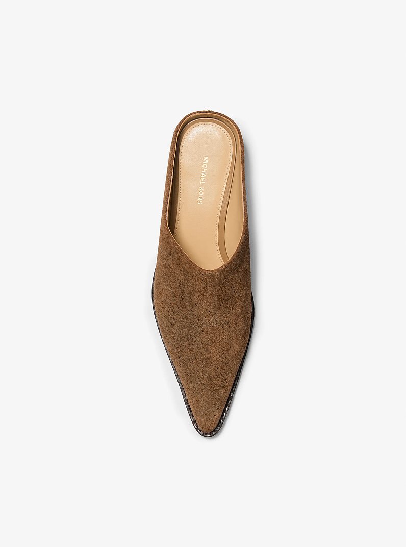 Nash Suede Mule in HUSK | Michael Kors
