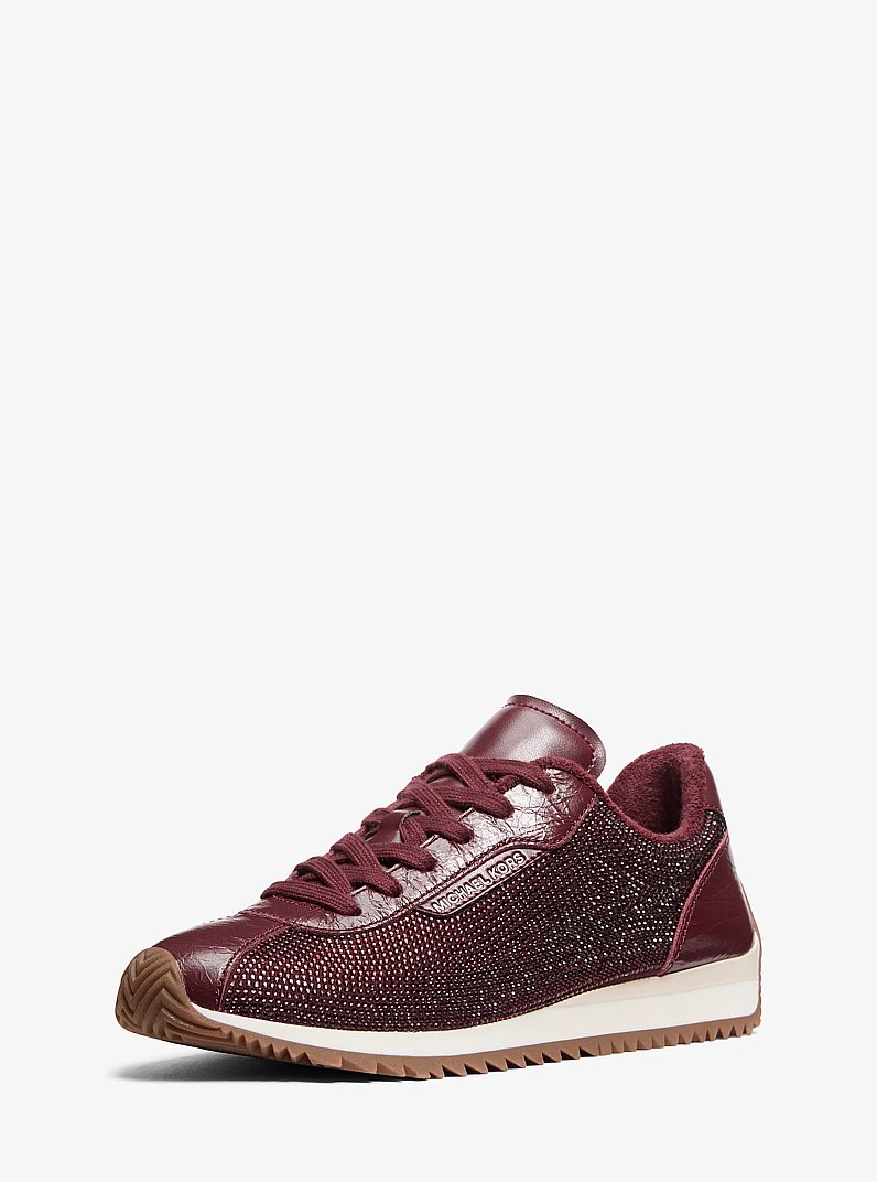 Rhodes Leather Trainer in OXBLOOD | Michael Kors