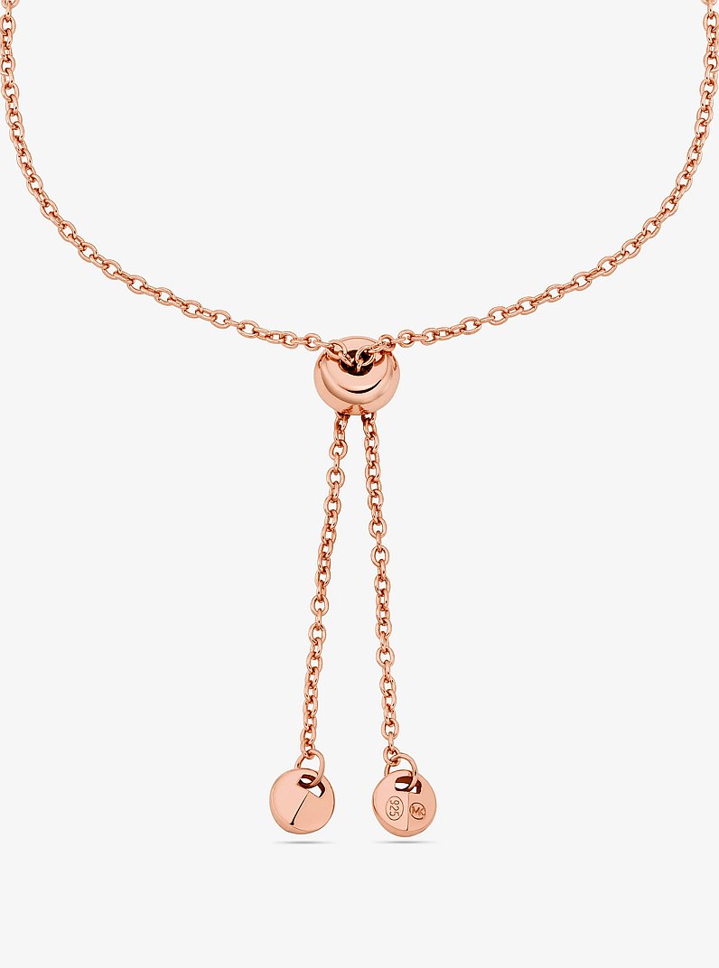 Armband Fulton mit Schiebeknoten aus Sterlingsilber mit Edelmetallbeschichtung in ROTGOLDTON | Michael Kors