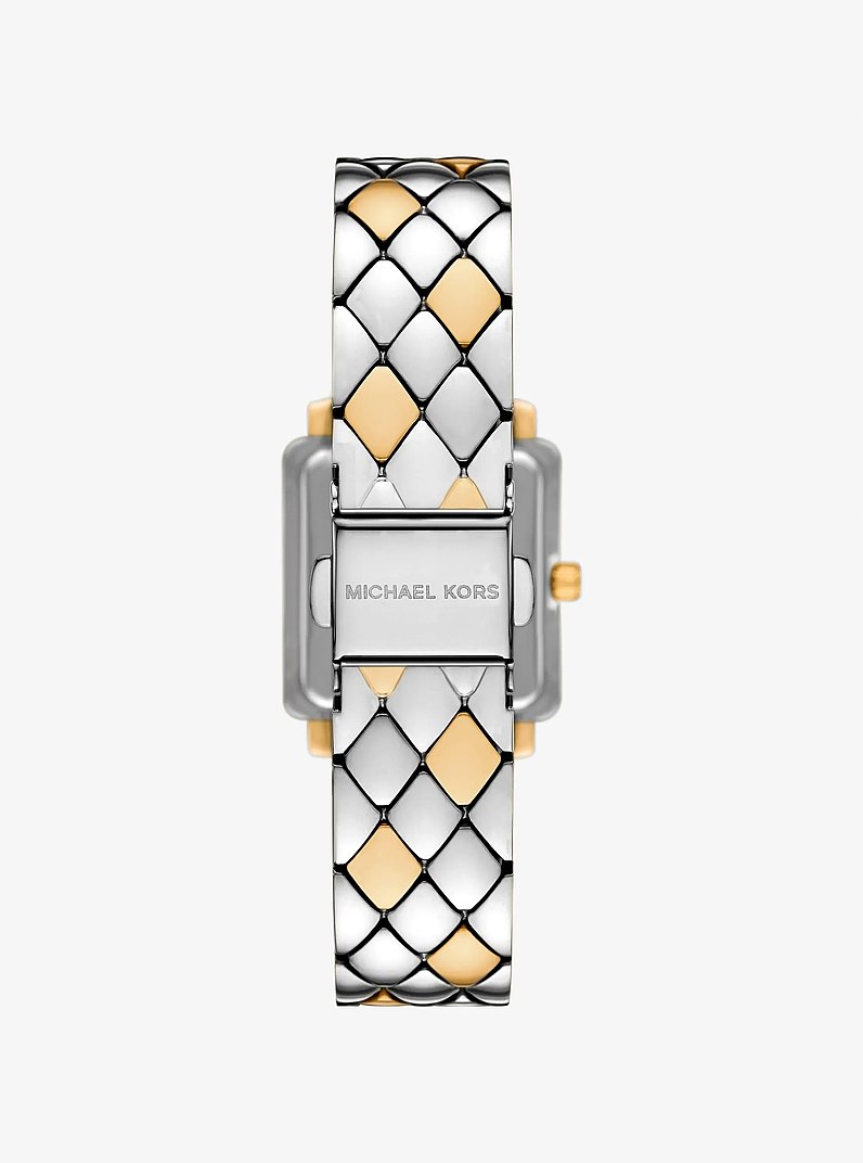 Petite Gwynn Pav&eacute; Two-Tone Watch in TWO TONE | Michael Kors