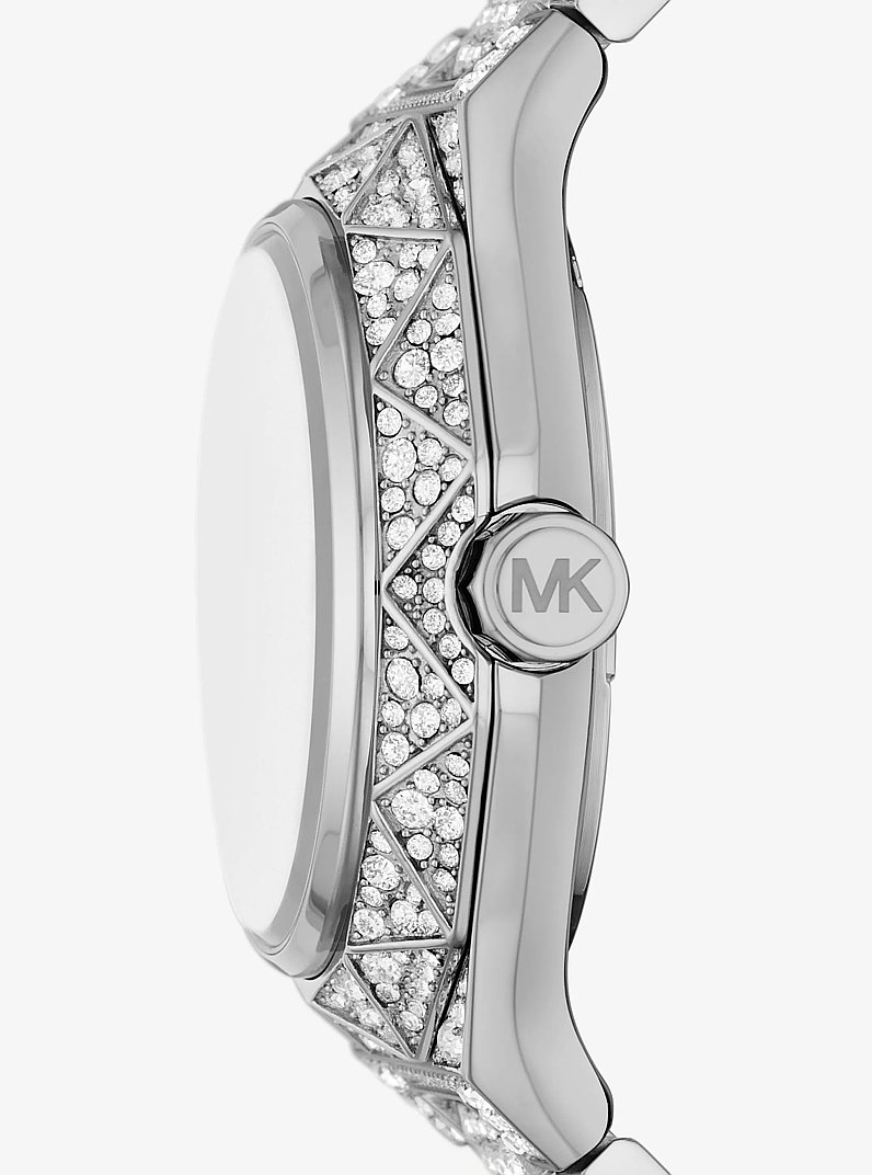 PRIDE Limited-Edition Oversized Raquel Rainbow Pavé Silver-Tone