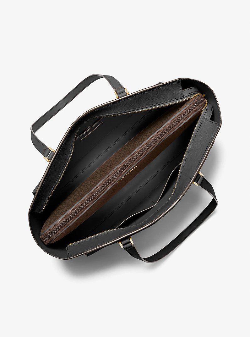 Sally Large 2-In-1 Saffiano Leather and Logo Tote Bag