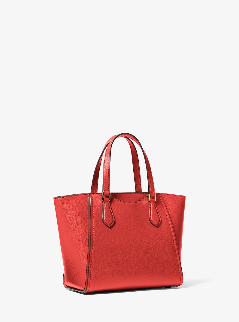 Taryn Small Leather Convertible Crossbody Bag in BURNT SIENNA | Michael Kors