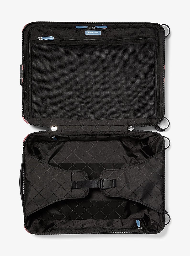 Striped Signature Logo Suitcase in STH PACIFIC | Michael Kors