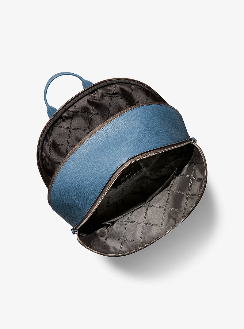 Hudson Leather Commuter Backpack in DK CHAMBRAY | Michael Kors