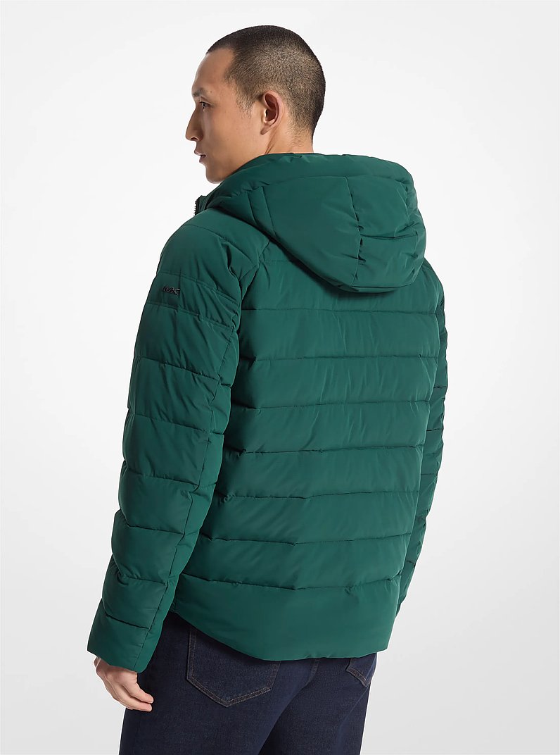 Clarkston Packable Quilted Hooded Jacket in DARK EMERALD | Michael Kors