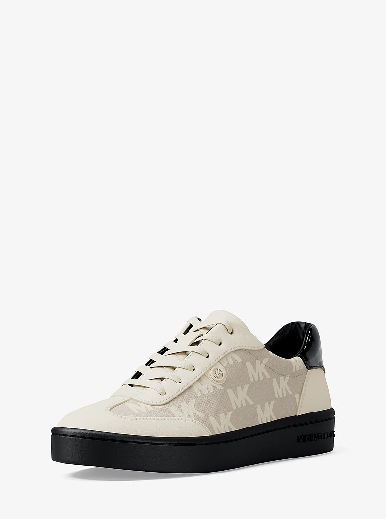 Scotty Logo Jacquard Sneaker in BLACK | Michael Kors