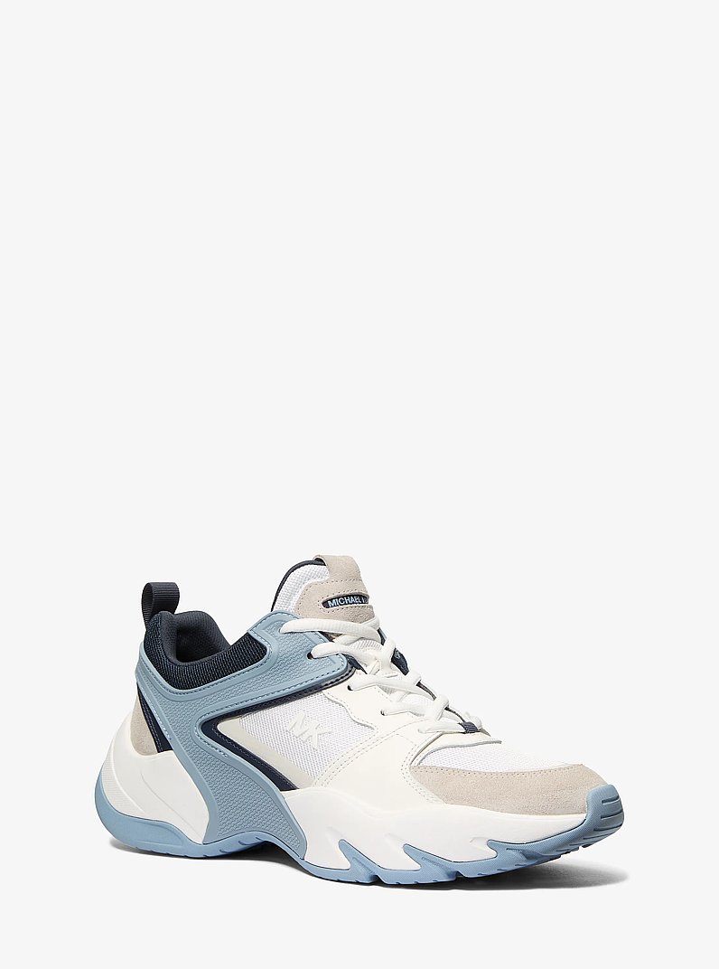 Chase Mixed-Media Trainer in CHAMBRAY | Michael Kors