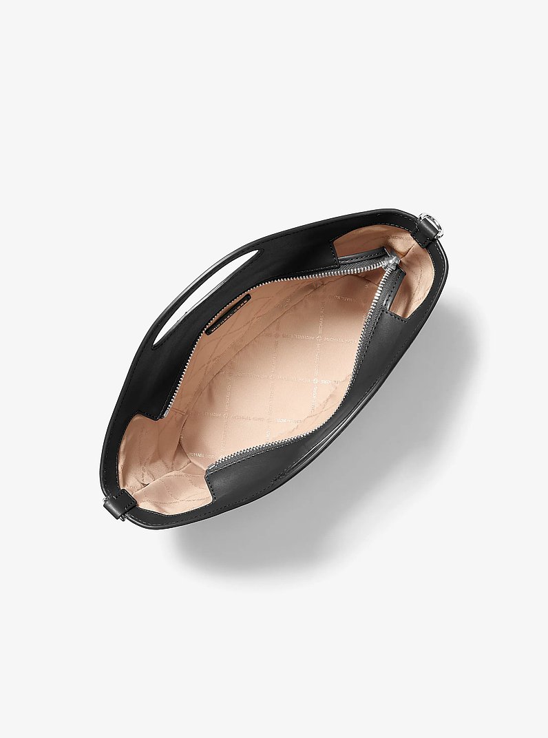 Bandolera Tatum convertible mediana tejido in NEGRO | Michael Kors