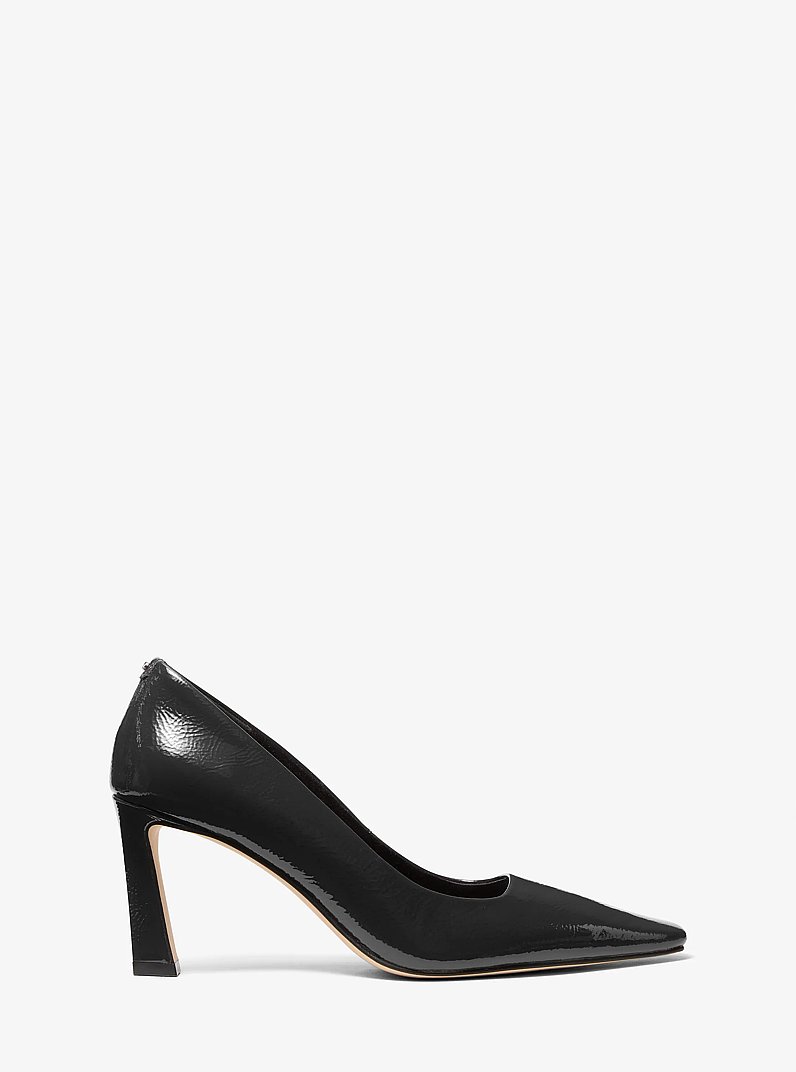 Darrah Crackled Patent Leather Pump in BLACK | Michael Kors