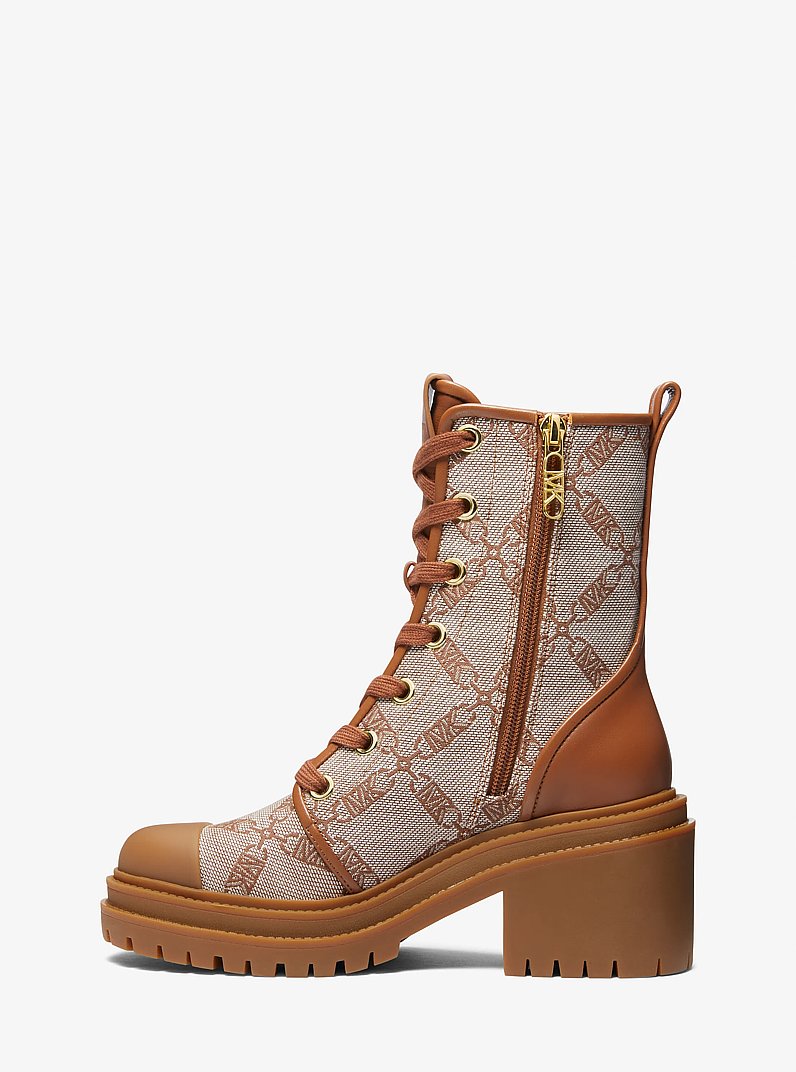 Bota de estilo militar Hanley de jacquard con logotipo imperio