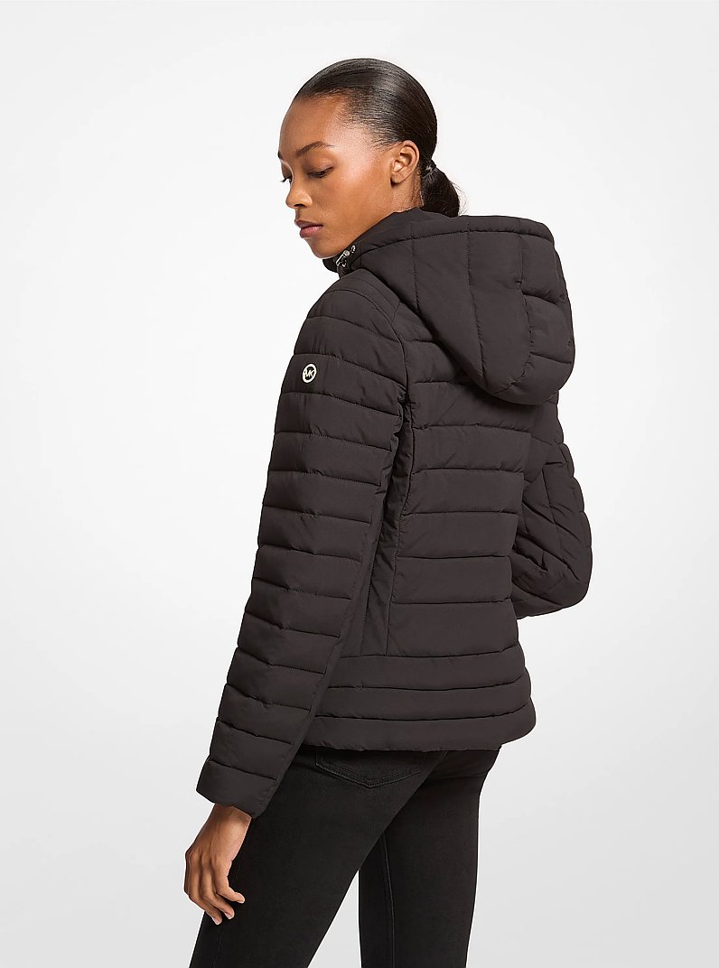 Chevron Quilted Jacket in BLACK | Michael Kors