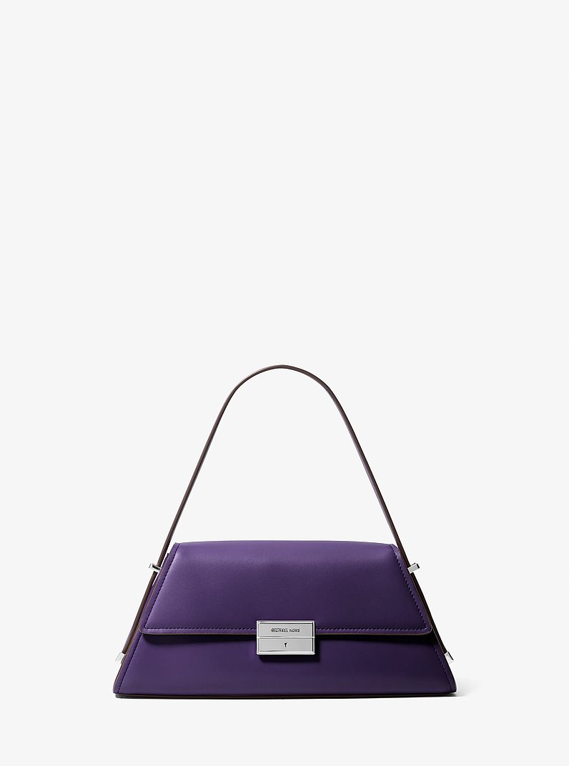 Ludlow Medium Leather Shoulder Bag in IRIS | Michael Kors