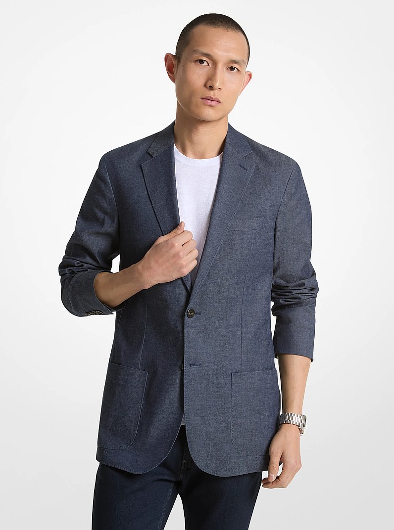 Chambray Blazer in MIDNIGHT | Michael Kors