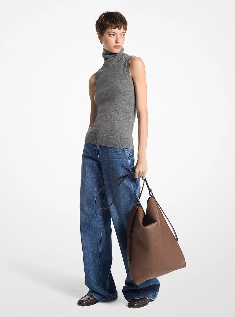 Kiera Leather Hobo Bag