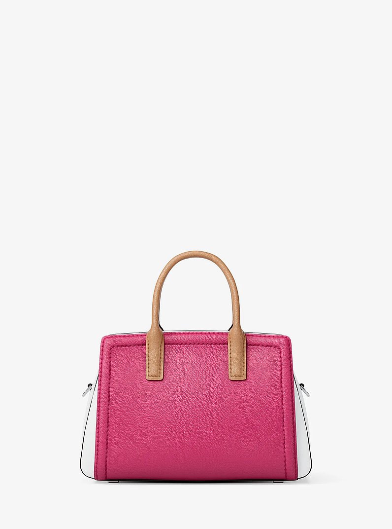 Laila Extra-Small Color-Block Leather Crossbody Bag in RASPBERRY MULTI | Michael Kors