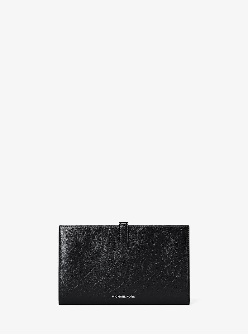 Cartera Jet Set Travel mediana de charol in NEGRO | Michael Kors