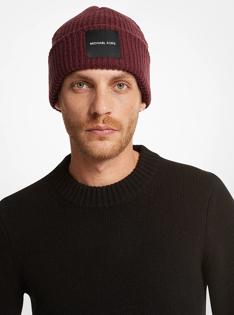 Bonnet en tricot avec logo