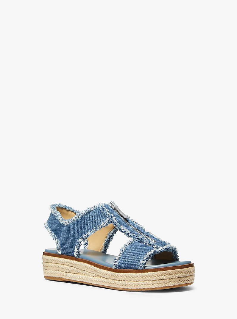 Berkley Frayed Denim Espadrille