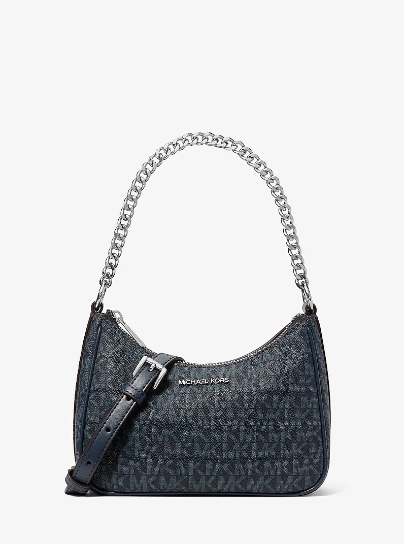 Bolsa a tiracolo para viagem convert&iacute;vel com log&oacute;tipo exclusivo Jet Set para viagem in AZUL-ESCURO | Michael Kors