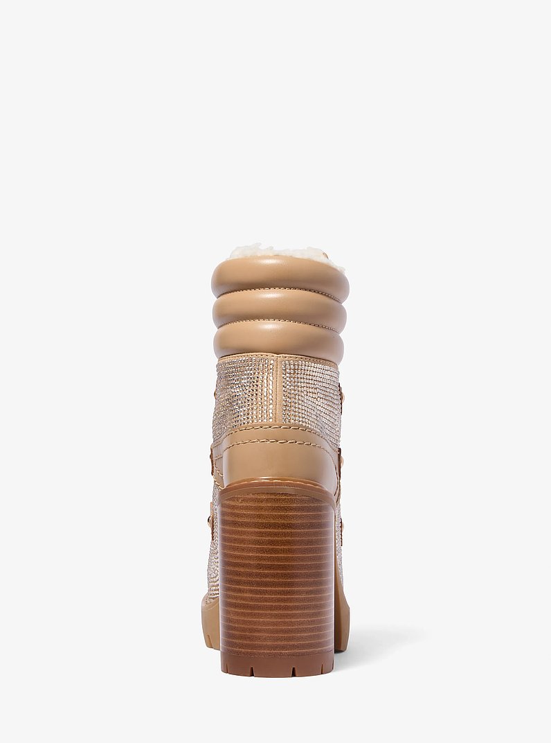 Asher Crystal Embellished Boot in CAMEL | Michael Kors