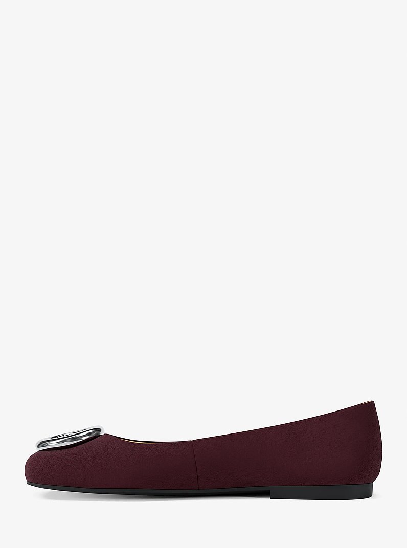 Milan Suede Ballet Flat in OXBLOOD | Michael Kors