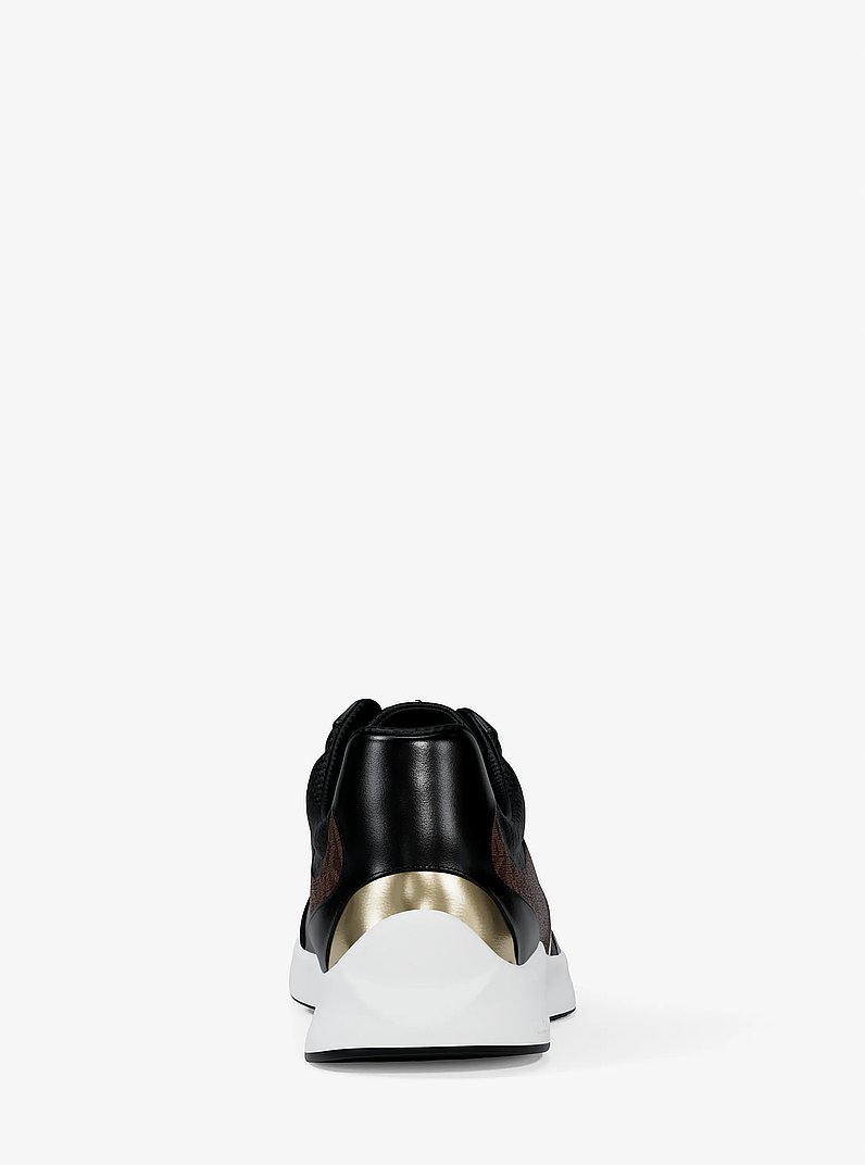 Sneaker Thea in materiale misto in NERO/MARRONE | Michael Kors