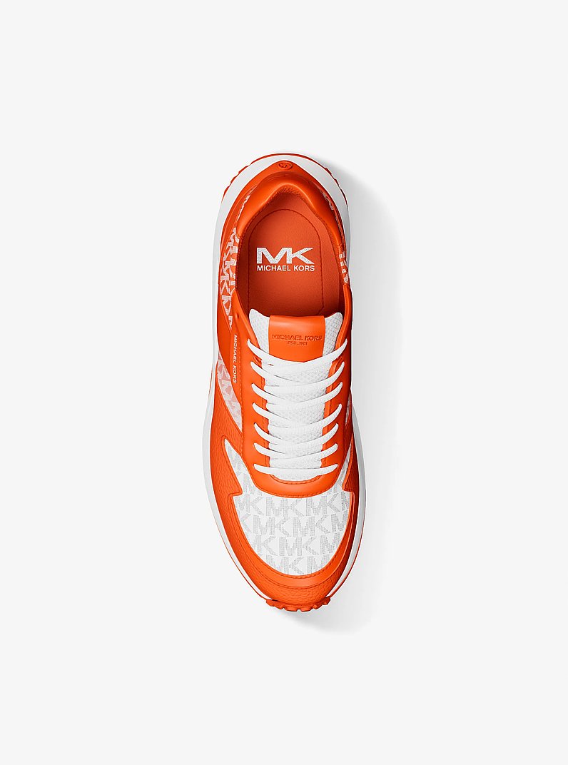 Dax Ombr&eacute; Signature Logo Trainer in RED CLAY | Michael Kors