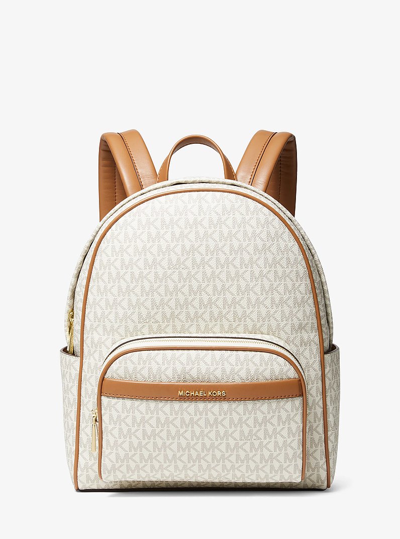 Bex Medium Signature Logo Backpack in VANILLA/ACORN | Michael Kors