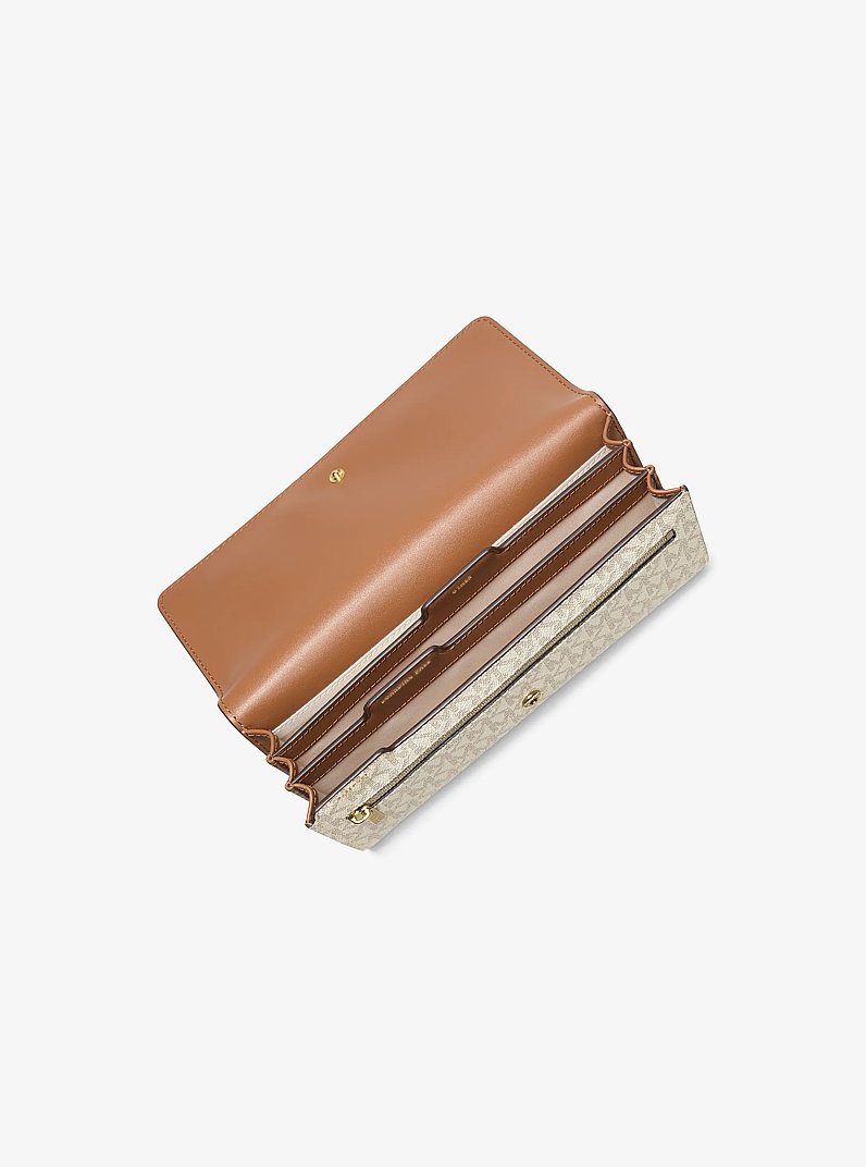 Organizer da viaggio Jet Set piccolo con logo in VANIGLIA/GHIANDA | Michael Kors