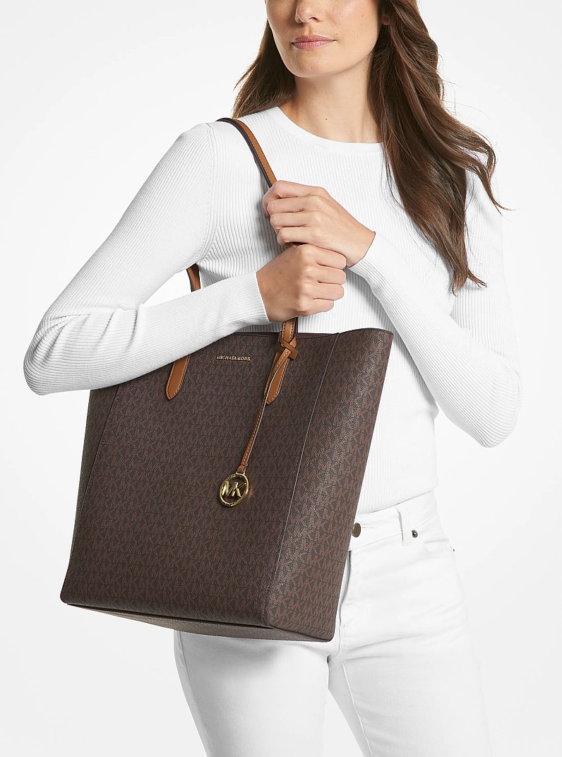 Sinclair Large Signature Logo Tote Bag in BRN/ACORN - Sale