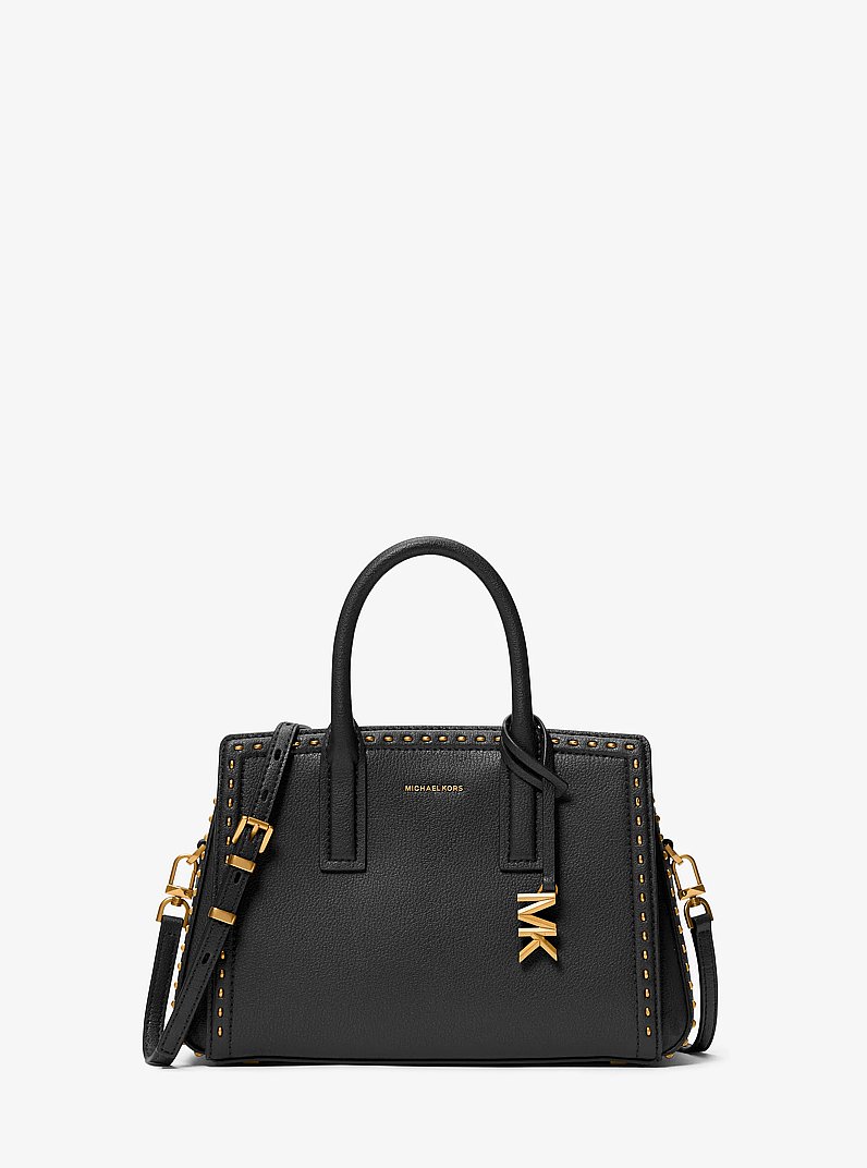 Petit sac Laila en cuir clout&eacute; in NOIR | Michael Kors
