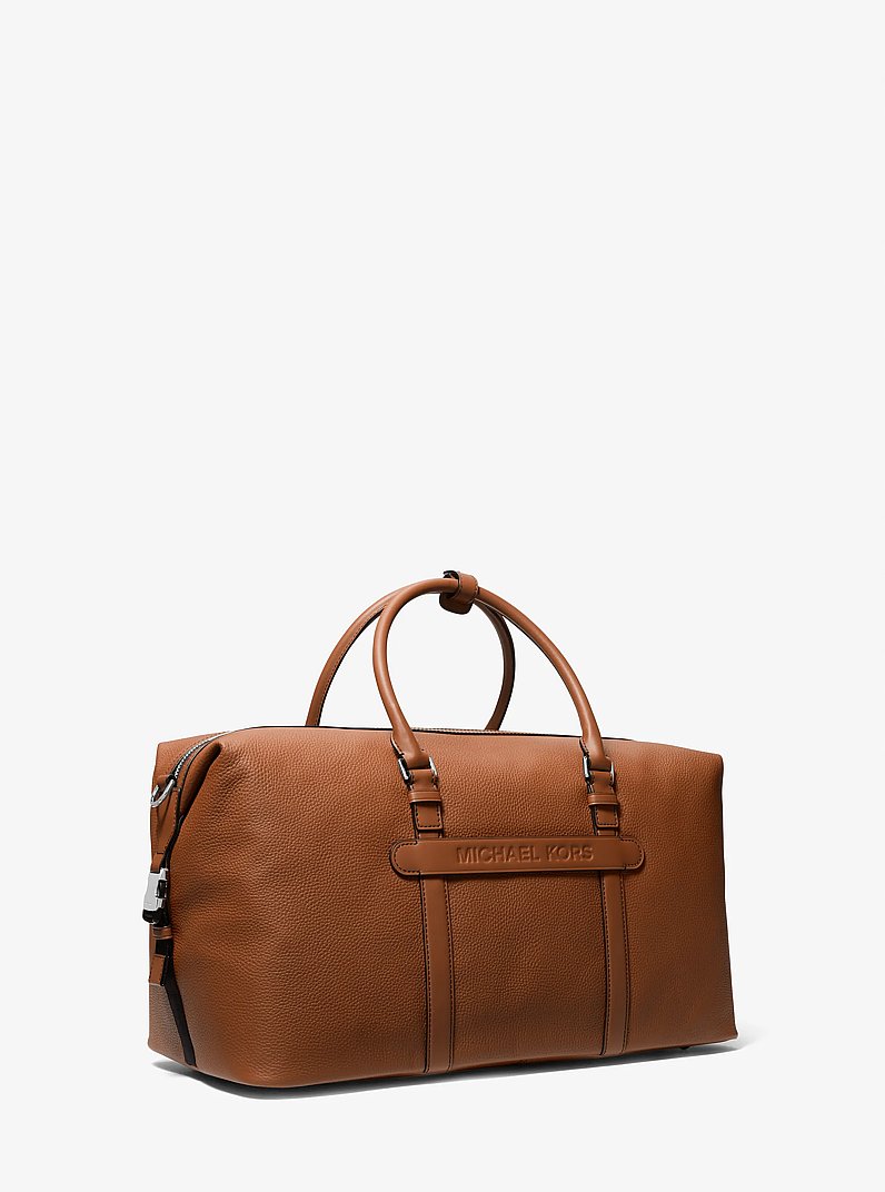 Hudson Leather Duffel Bag in LUGGAGE | Michael Kors