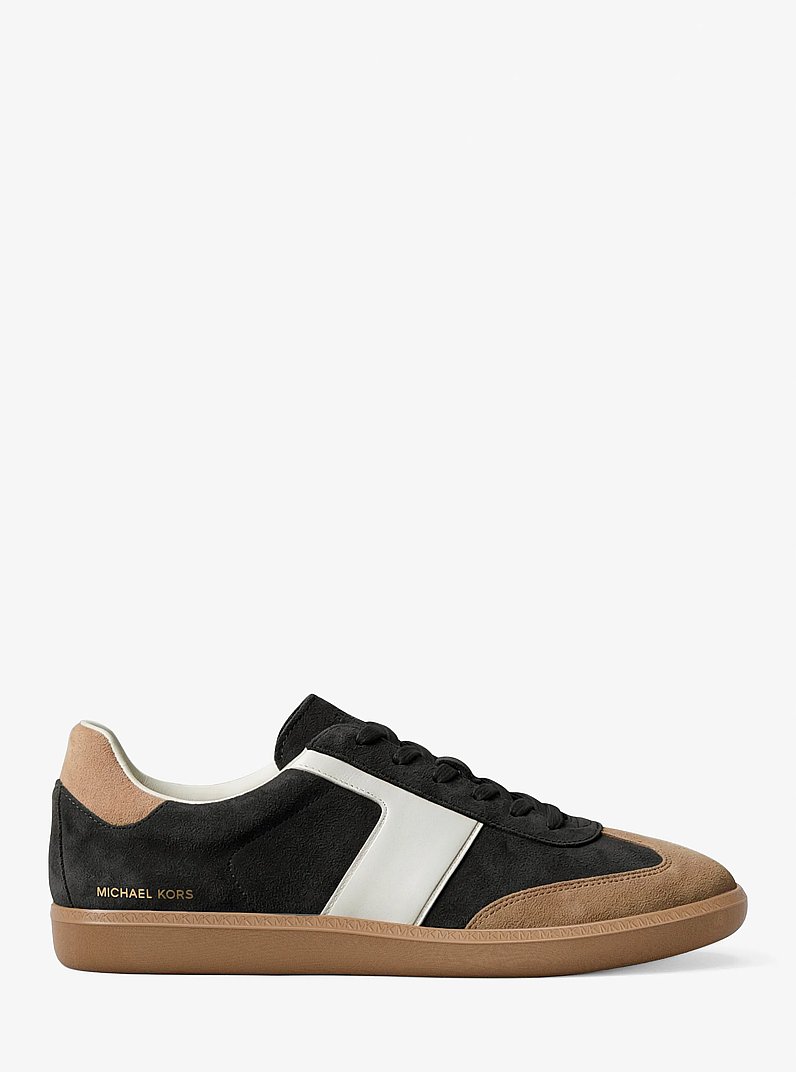 Sneaker Jovie aus Wildleder in Blockfarben in SCHWARZ COMBO | Michael Kors