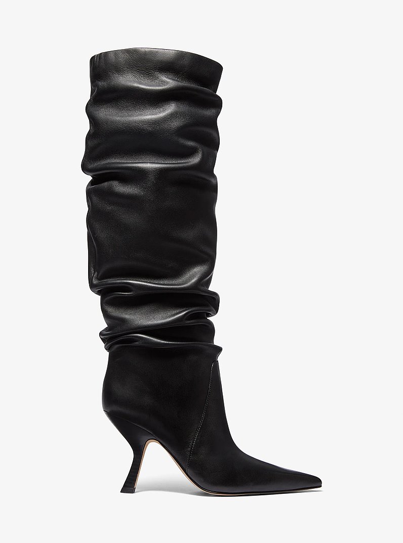Luna Leather Boot in BLACK | Michael Kors