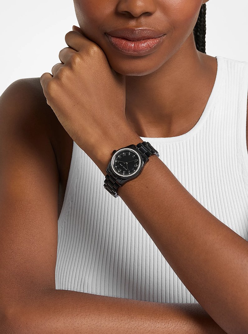 Reloj Lexington mini en tono negro in NEGRO | Michael Kors